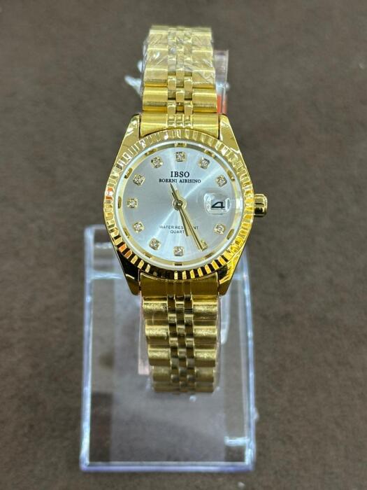 IBSO FULL GOLD WHITE DIAL WITH DIAMOND image 0