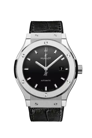 HUBLOT CLASSIC FUSION -leather X  RUBBER BLACK - AUTOMATIC - MQ image 0