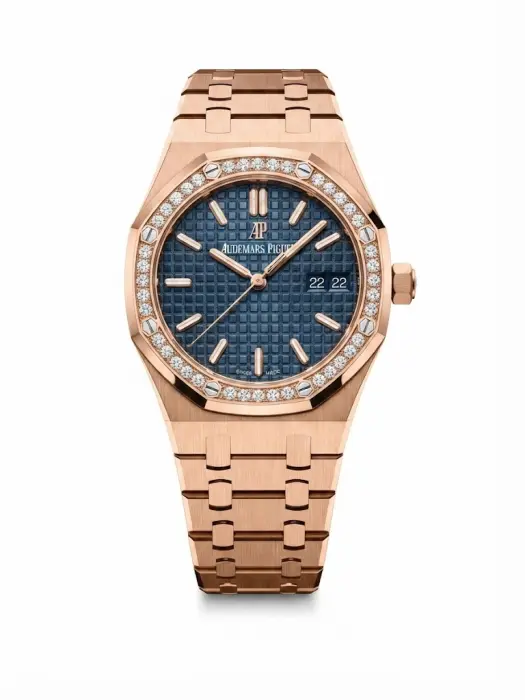 AP ROSE GOLD - NAVY DIAL - DIAMOND FRAME - MQ  image 0