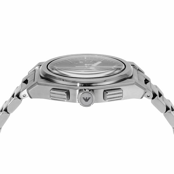 ARMANI METAL SILVER BLACK DIAL-AR11560 image 4