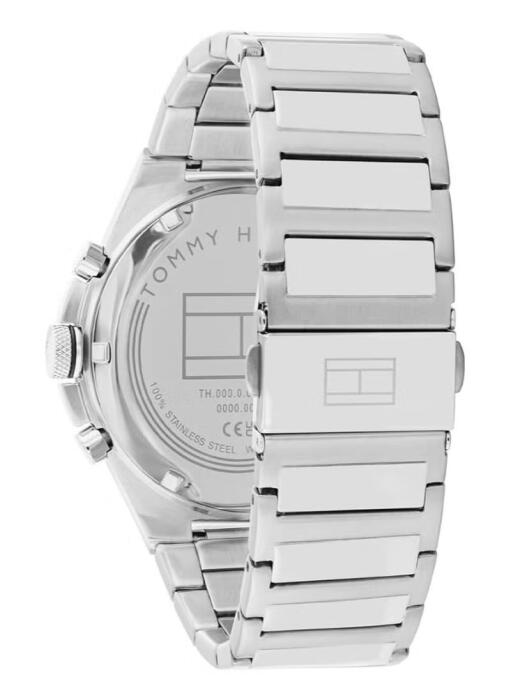 TOMMY HILFIGER METAL SILVER - GREEN  DIAL - CHRONOGRAPH image 2