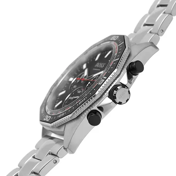  BOSS SILVER METAL - BLACK DIAL - CRONOGRAPH image 3