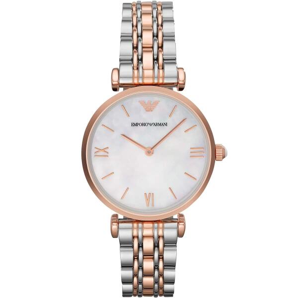 EMPORIO METAL TWO TONE - WHITE DIAL image 0