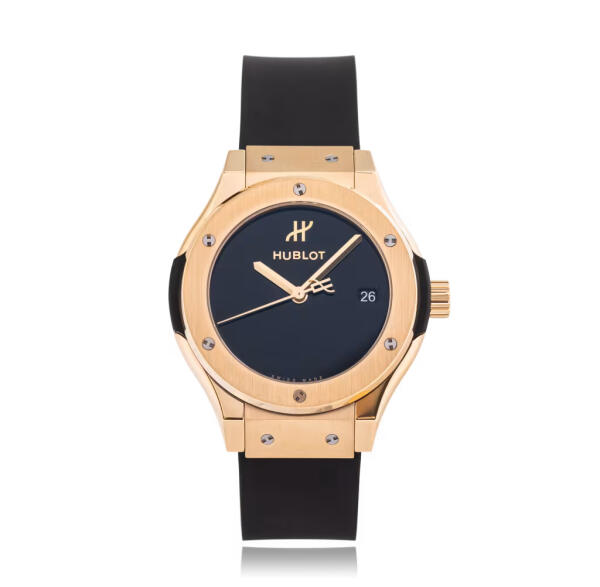 HUBLOT CLASSIC FUSION - BLACK RUBBER - ROSE GOLD FRAME  image 0