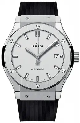 Hublot Classic Fusion Black Rubber White Dial image 0