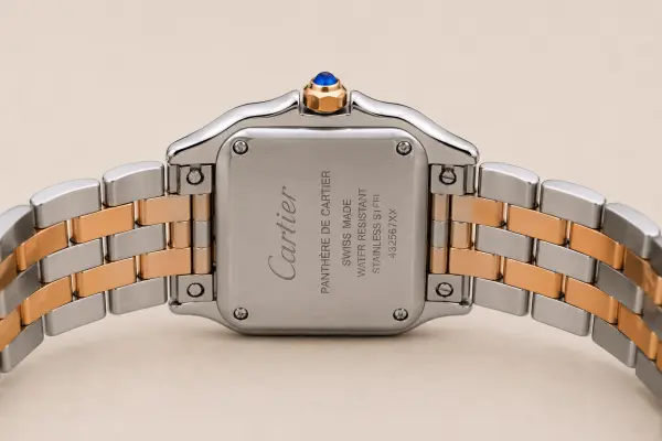 Cartier Panthére TOW TONE  ROSE GOLD X SILVER WHITE DIAL - SC image 2