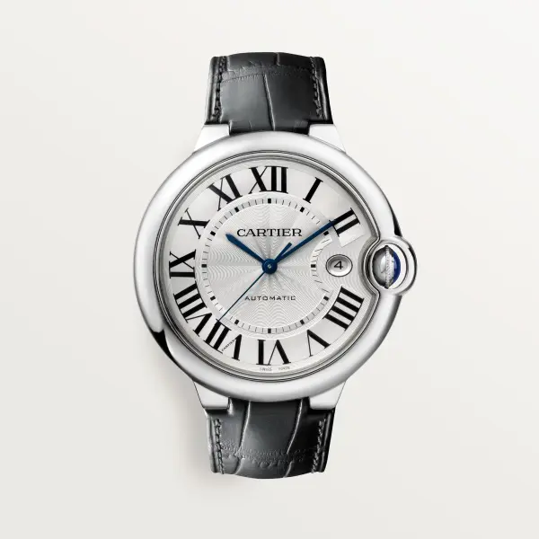 Ballon Bleu de Cartier watch BLACK LEATHER WHITE DIAL  image 0