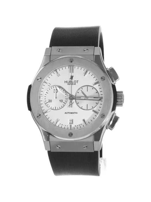 HUBLOT CLASSIC FUSION WHITE - BLACK RUBBER - MQ image 0