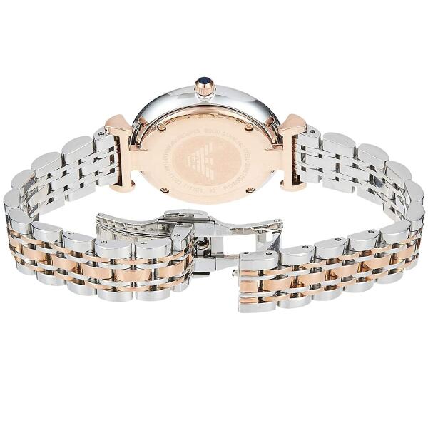 ARMANI TWO TONE SILVER X ROSE GOLD - NAVY DIAL AR11092 image 2
