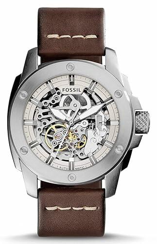 FOSSIL LEATHER BROWN - AUTOMATIC image 0