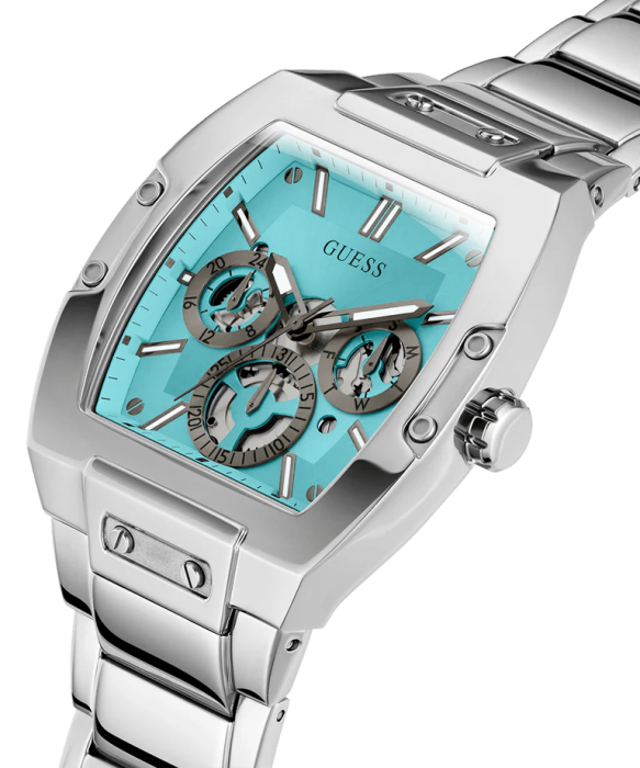GUESS METAL SILVER - TIFFANY DIAL - CHRONOGRAPH image 1