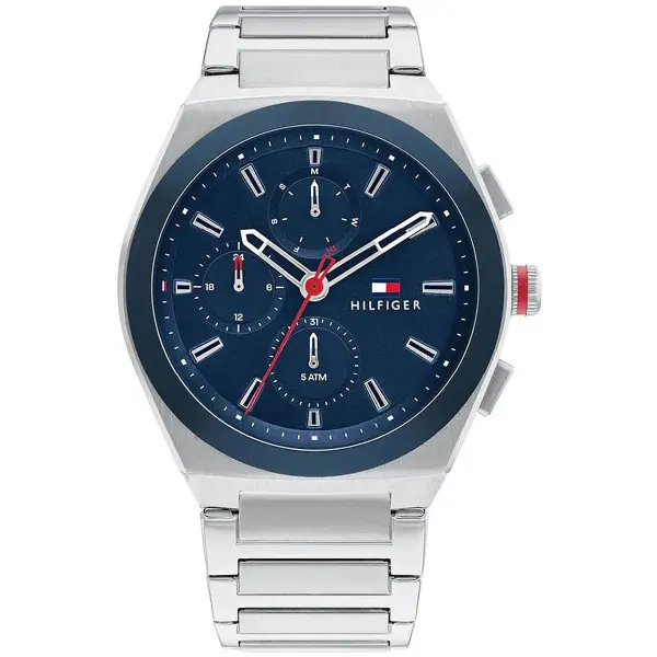 TOMMY HILFIGER METAL SILVER - CHRONOGRAPH image 0