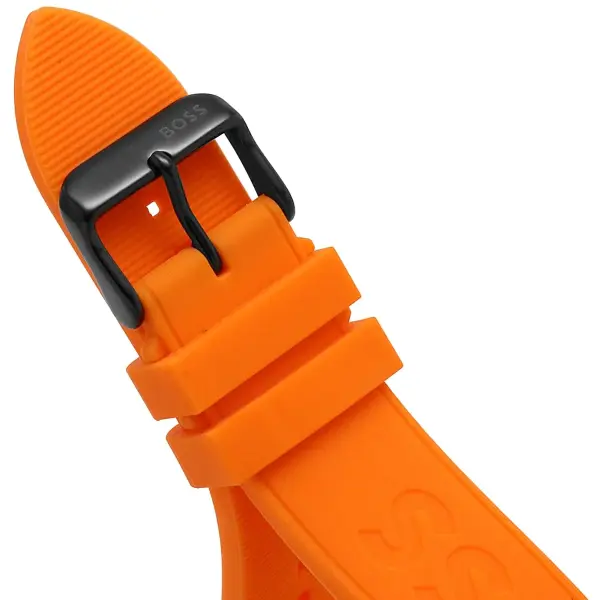 BOSS ORANGE RUBBER - BLACK DIAL - CHORONOGRAPH image 5