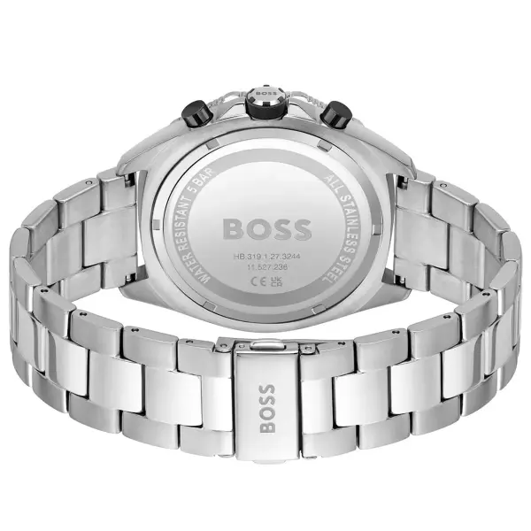  BOSS SILVER METAL - BLACK DIAL - CRONOGRAPH image 2