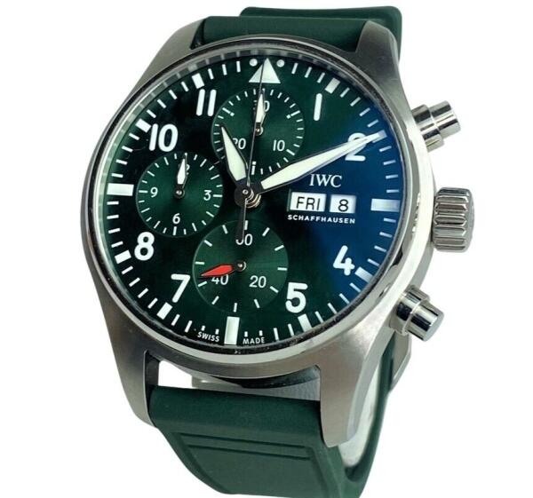 IWC Pilot's GREEN DIAL - GREEN LEATHER image 0