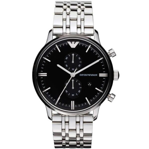 ARMANI SILVER - BLACK DIAL -  image 0