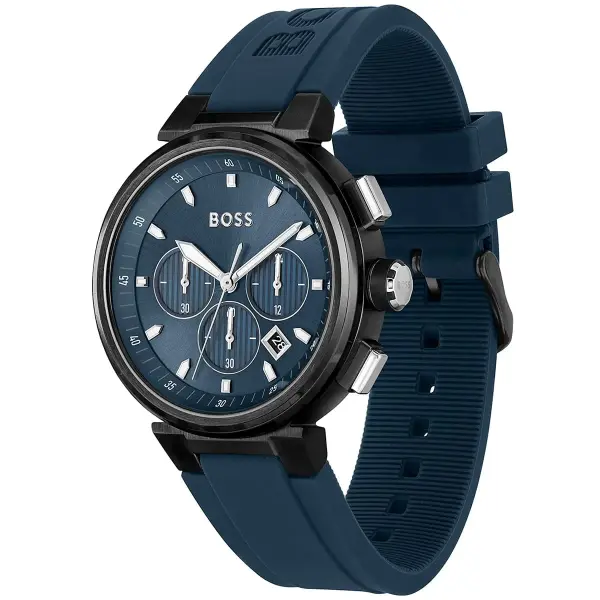 BOSS BLUE  RUBBER - BLUE DIAL image 1