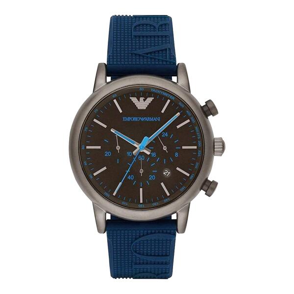ARMANI RUBBER NAVY - BLACK DIAL - BLUE ACCENT  image 0