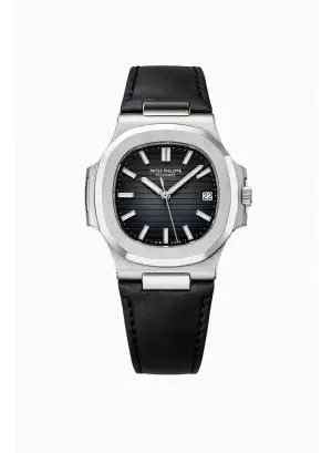 PATEK PHILIPPE - LEATHER BLACK - DIAL BLACK - MQ image 0