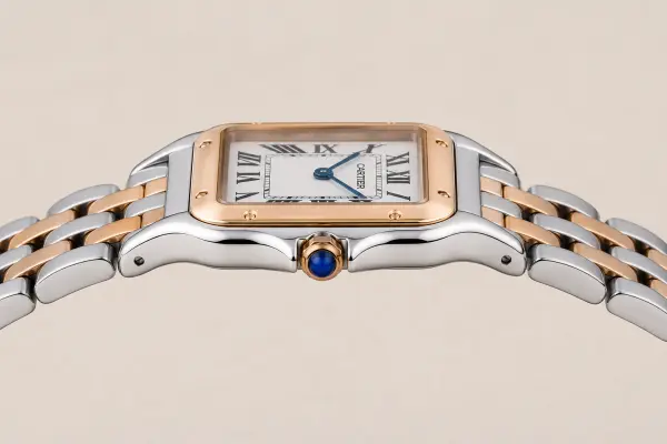 Cartier Panthére TOW TONE  ROSE GOLD X SILVER WHITE DIAL - SC image 1