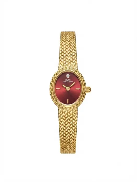 ibso gold with burgendy dial  image 0