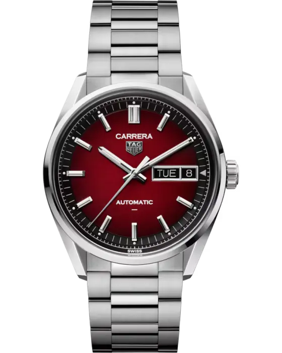 TAG Heuer Carrera Day-Date 41 Mm Burgundy dial  image 0