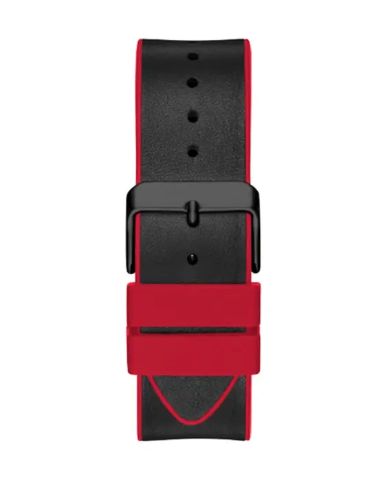 GUESS RUBBER DARK RED- BLACK DIAL - FRAME BLACK - RED CHRONOGRAPH image 4