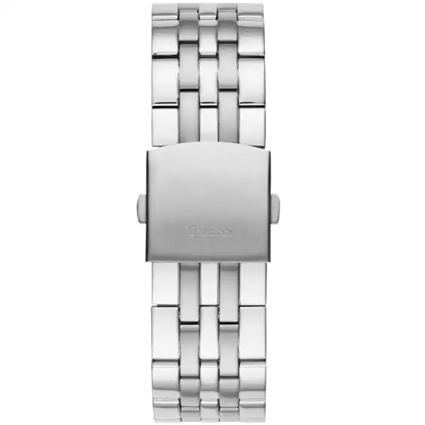 GUESS SILVER METAL - BLACK DIAL - WHITE CHRONOGRAPH  image 5