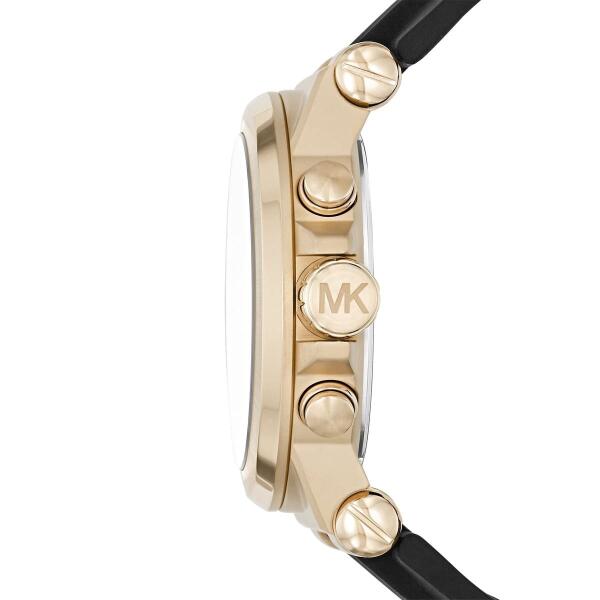 MICHEAL KORS BLACK RUBBER - BLACK DIAL  image 4