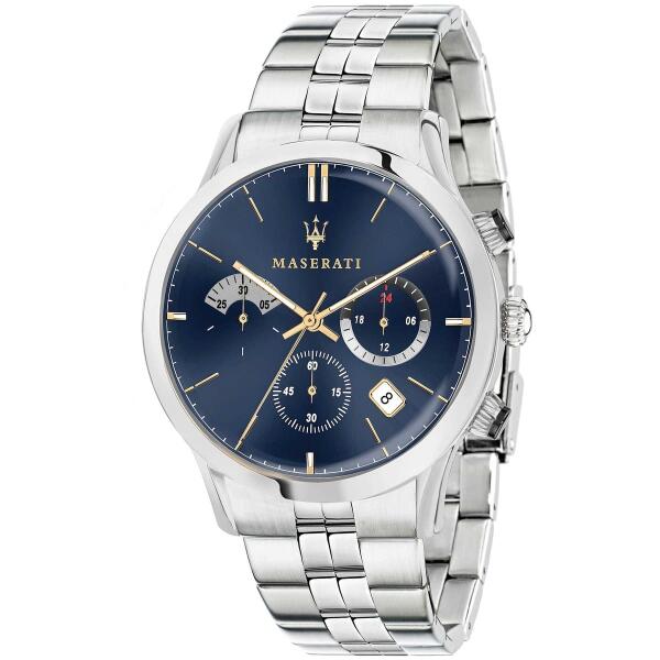 MASERATI SILVER METAL -  BLUE DIAL  image 0
