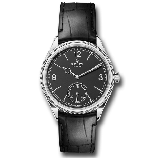 ROLEX 1908 - SILVER BLACK DIAL - R image 0