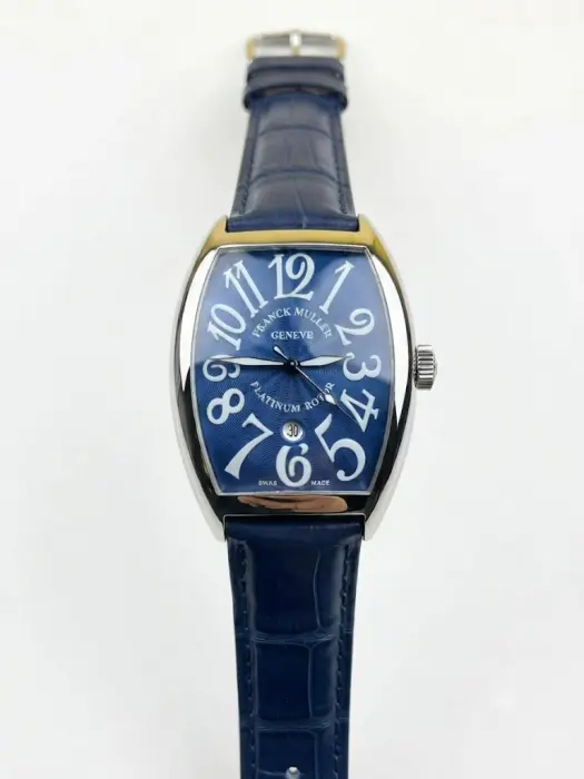 FRANCK MULLER NAVY DIAL WITH NAVY LEATHER  CENTREE DURVED - R image 0