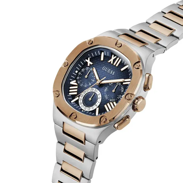 GUESS TWO TONE - BLUE DIAL - CHRONOGRAPH image 1