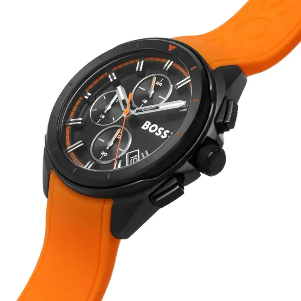 BOSS ORANGE RUBBER - BLACK DIAL - CHORONOGRAPH image 3