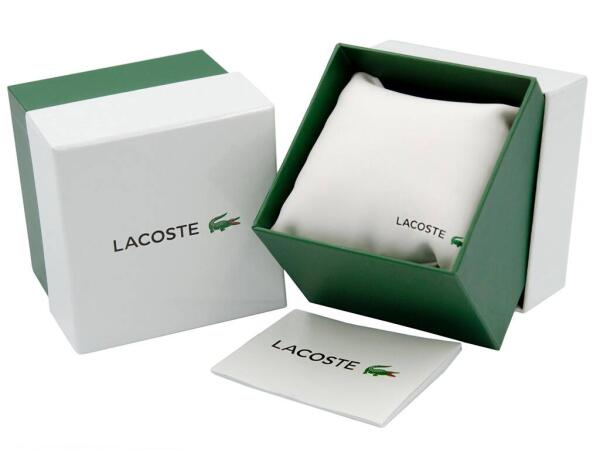 LACOSTE LEATHER BLACK - GREEN ACCENT  image 3