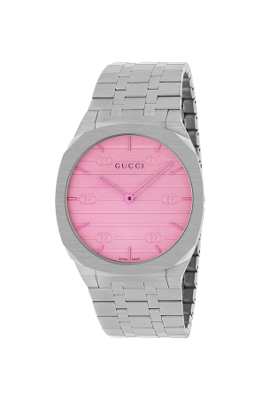 GUCCI 25 H WATCH PINK DIAL , 38 MM image 0