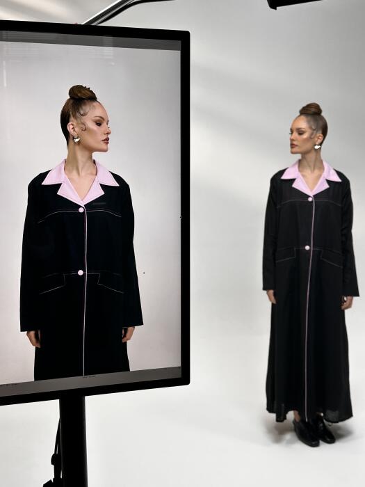 Abaya lora pink  image 3