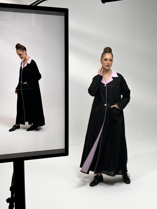 Abaya lora pink  image 0