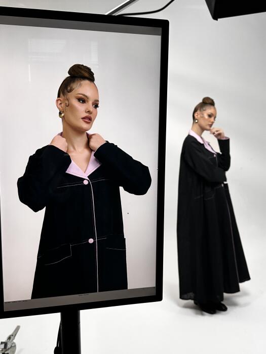 Abaya lora pink  image 2