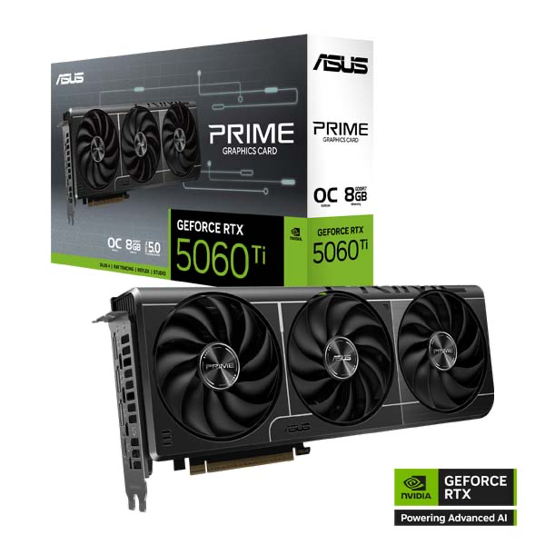 ASUS PRIME Nvidia GeForce RTX 5060Ti OC 8GB GDDR7 DLSS 4 image 0