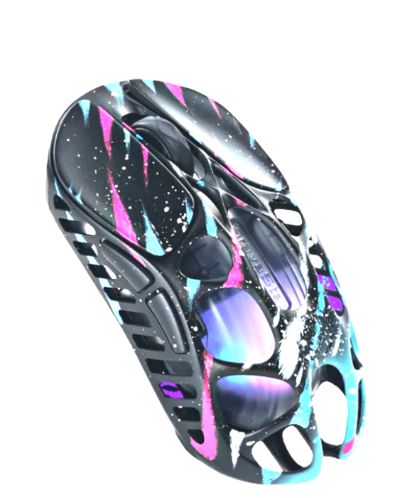 GravaStar Mercury X Pro Wireless Gaming Mouse with 8K Dongle Special Edition - Neon Graffiti image 0