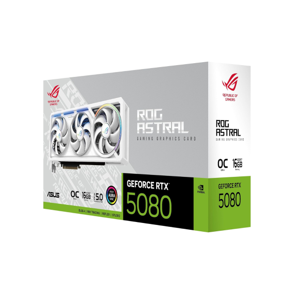 ROG Astral GeForce RTX™ 5080 16GB GDDR7 WHITE OC Edition image 1