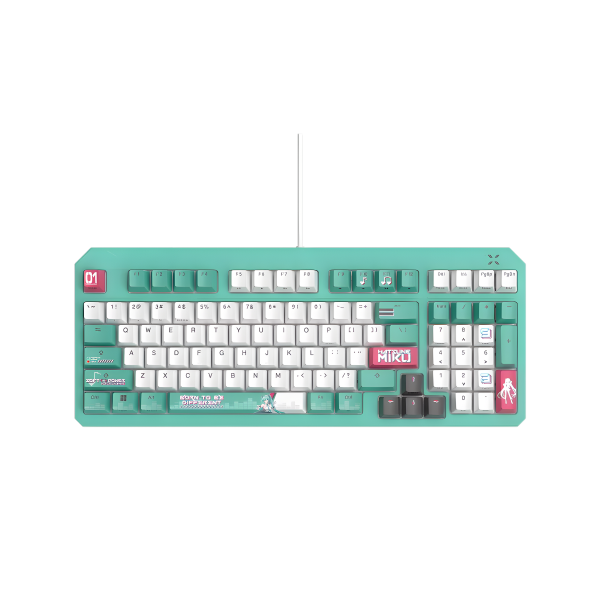 ASUS TUF Gaming K3 Gen II Hatsune Miku Edition Optical-mechanical RGB Switches Gaming Keyboard image 0