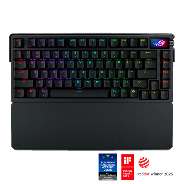 ASUS ROG AZOTH EXTREME 75% RGB Wireless Mechanical Gaming Keyboard Arabic - Black image 9