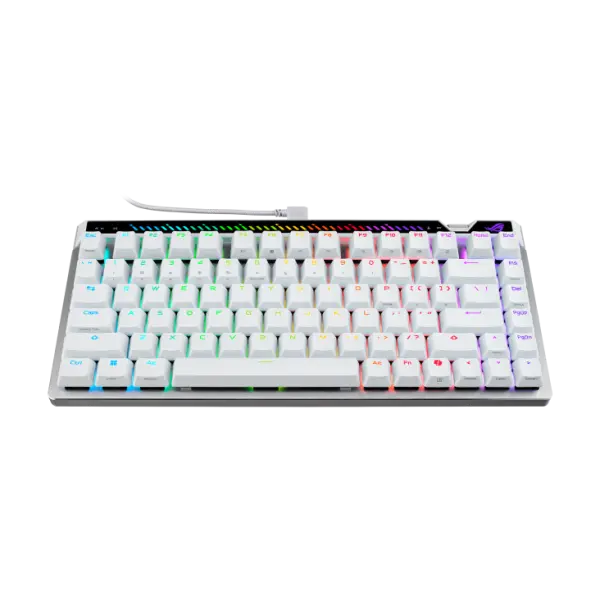 Asus M705 Rog Falchion Ace 75 HE 75% Wired Analog Gaming Keyboard HFX V2 Magnetic Switch Refined and Precise (Arabic) - White image 3