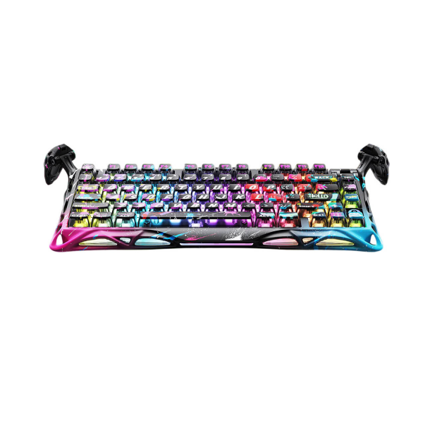 GravaStar Mercury V75 Pro 75% Hall Effect Magnetic Switch Gaming Keyboard - Neon Graffiti image 1