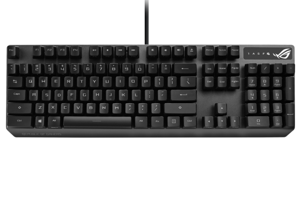 ASUS ROG STRIX XA05 SCOPE RGB Wired RX RED Optical Mechanical Switch Keyboard Arabic - Black image 1