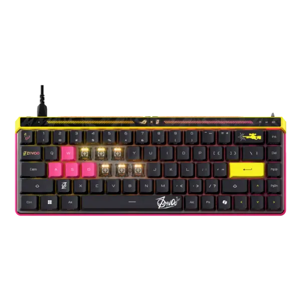 Asus M606 Rog Falchion Ace HFX ZywOo Edition Wired Gaming Keyboard ROG HFX Magnetic Switch - Black image 6