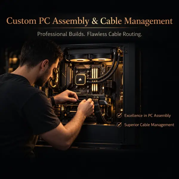 Professional PC Assembly and Cable Management image 0