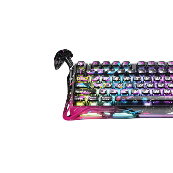 GravaStar Mercury V75 Pro 75% Hall Effect Magnetic Switch Gaming Keyboard - Neon Graffiti image 5
